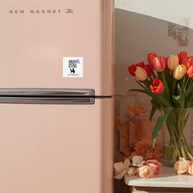 Imã Personalized Mom Typography Magnet (Criador carregado)