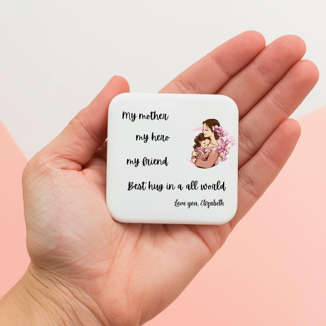Imã Personalized Mother's Day Mom's Hug Magnet (Criador carregado)