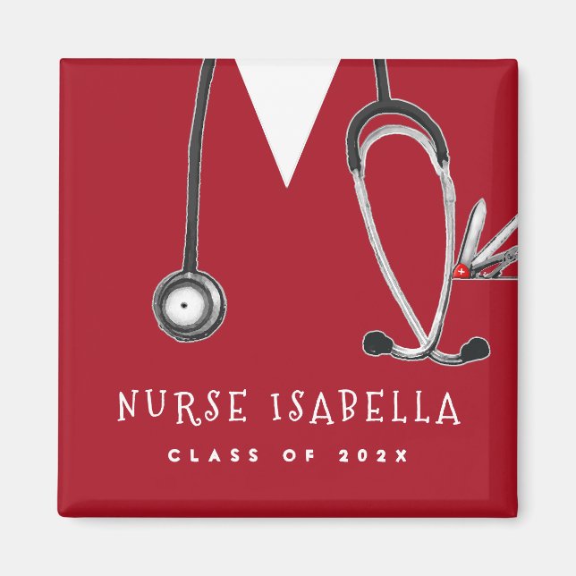 Imã Personalized Nurse Graduation Gift (Frente)