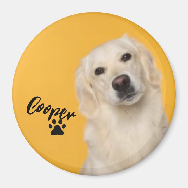 Imã Personalized Pet  Photo Dog Lover with Photo (Frente)