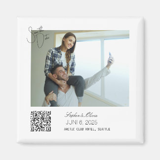 Imã Personalized Photo Save the Date Wedding magnet