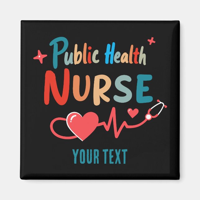 Imã Personalized Public health nurse RN gifts (Frente)
