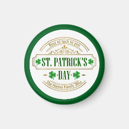 Imã Personalized St. Patrick's Day I Luck of the Irish