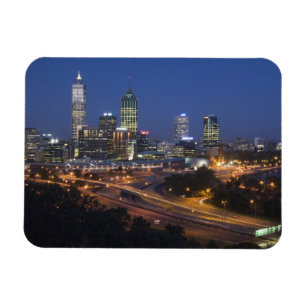 Ímã Perth, Austrália. Vista do centro de Perth a parti