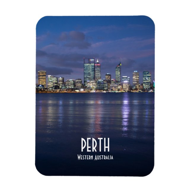 Ímã Perth City Skyline (Vertical)