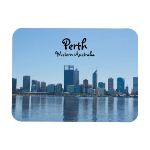 Ímã Perth City Skyline no Dia
