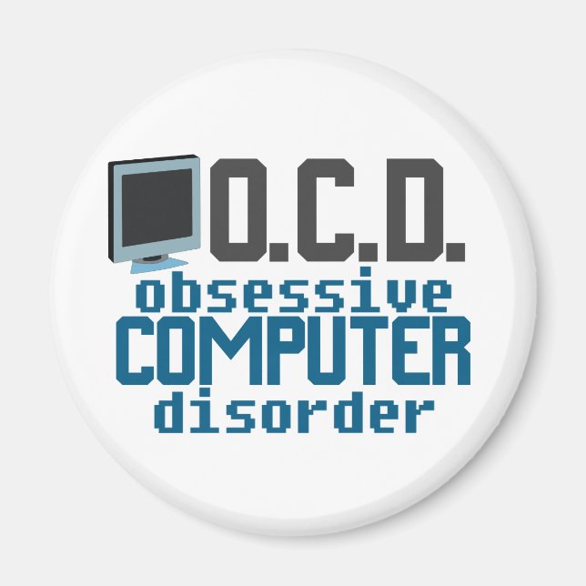 Imã Perturbação Obsessiva do Computador (Frente)