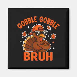 Imã Peru Bruh Dia de Ação de Graças Gobble Camiseta Cr