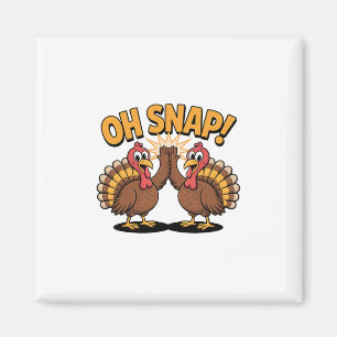 Imã Peru de Ação de Graças Oh Snap Cartoon Animal Engr