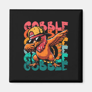 Imã Peru do Dia de Ação de Graças Dab Gobble Engraçado