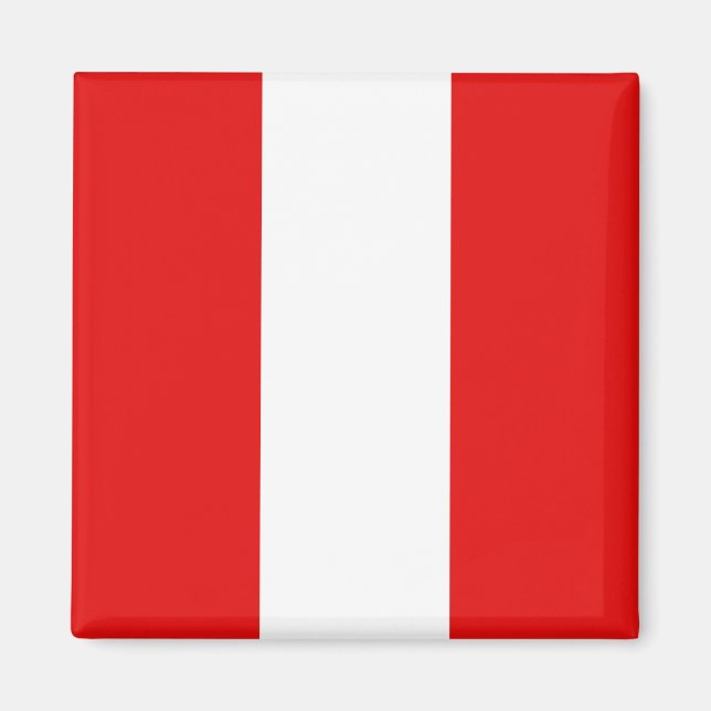 Imã Peru Flag Magnet (Frente)