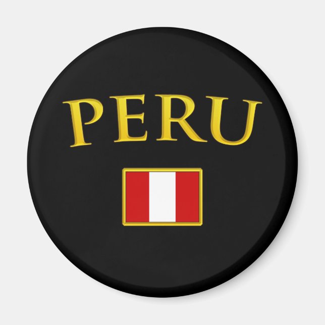 Imã Peru ouro (Frente)