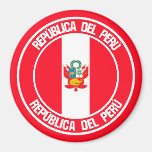 Imã Peru Round Emblem