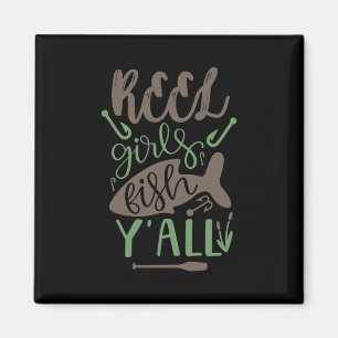 Imã Pesca Arte Real Raparigas Peixes Yall