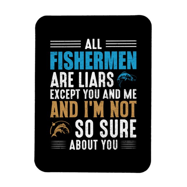 Ímã Pesca Arte Todos Pescadores (Vertical)