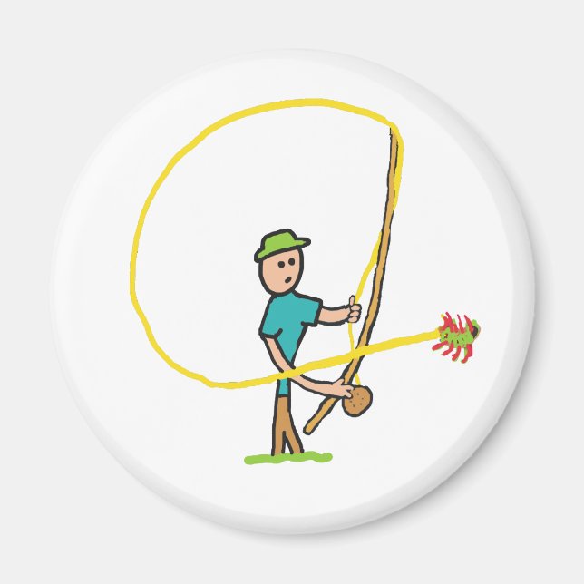 Imã Pesca com Mosca (Frente)