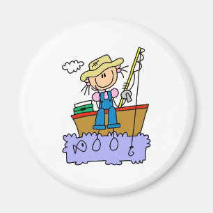 Imã Pesca da menina da vara