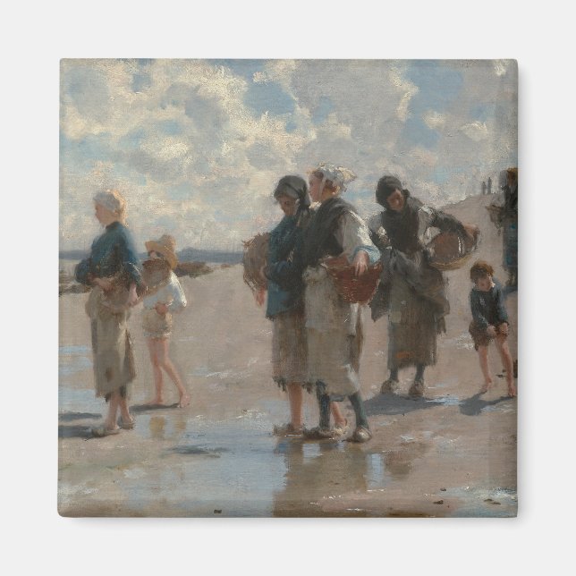 Imã Pesca de ostras em Cancale - John Sargent (Frente)
