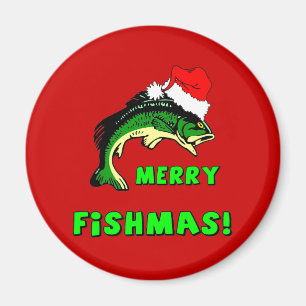 Imã Pesca engraçada do Natal