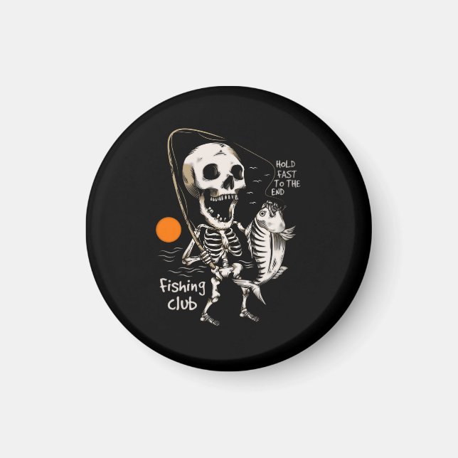 Imã pesca, peixe, pescador, pesca por mosca, engraçado (Frente)