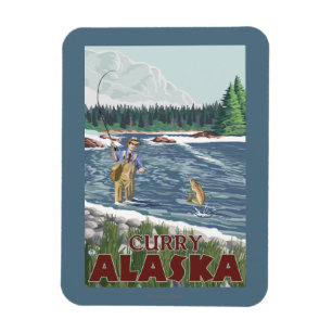 Ímã Pescador da mosca - caril, Alaska