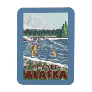 Ímã Pescador da mosca - Seward, Alaska