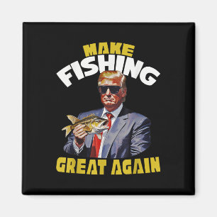 Imã Pescador De Trump 2024 — Pesca De Trutas, Peixes D