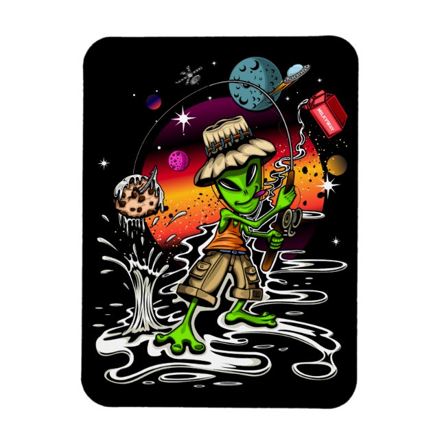 Ímã Pescador espacial (Vertical)