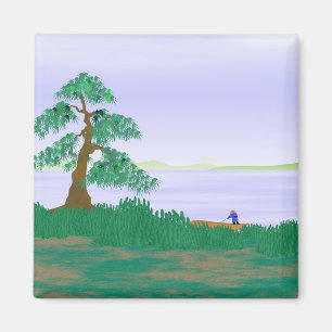 Imã Pescador japonês - ímã