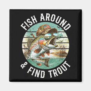 Imã Pescando ao Redor Encontrar Truta, Piada de Pescad