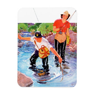 Ímã Pescando um peixe por R.J. Cavaliere