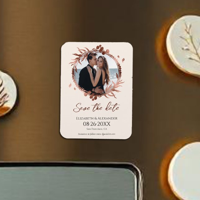 Ímã Pessegueira clara Foto por coroa Salvar Data (Criador carregado)