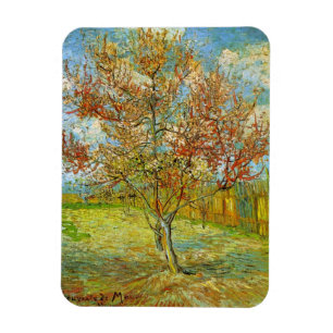Ímã Pessegueiro Rosa em Flor por Vincent van Gogh