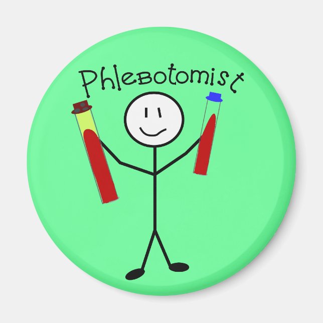 Imã Pessoa de Stick Phlebotomist (Frente)