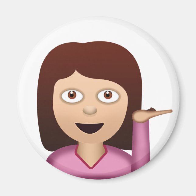 Imã Pessoa do centro de informações Emoji (Frente)