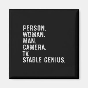 Imã Pessoa Mulher Homem Câmera Tv Estável Gênio Engraç