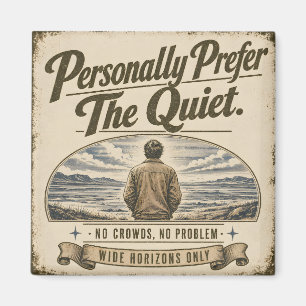 Imã Pessoalmente Prefiro o Design Retro Vintage Silenc