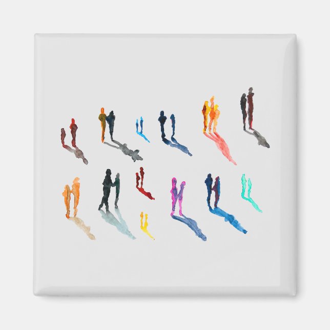 Imã Pessoas arte aquarela belas artes (Frente)