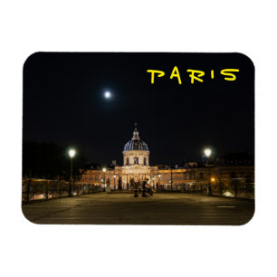Ímã Pessoas caminhando em Pont des Arts à noite - Par