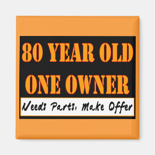 Imã Pessoas de 80 anos, um proprietário - as peças d