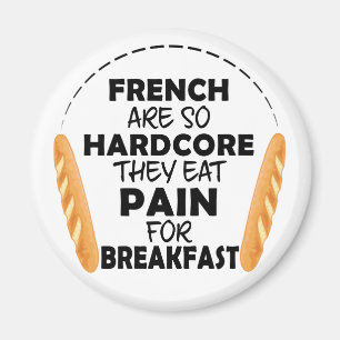 Imã Pessoas Francesas Comem Dor Para O Pão Engraçado D