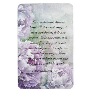 Ímã Pessoas Roxas O amor é o amor do paciente é gentil