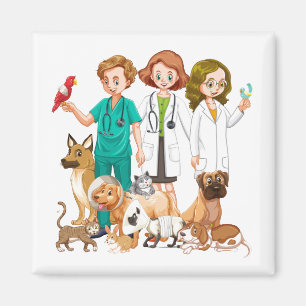 Imã Pessoas veterinárias do fundo
