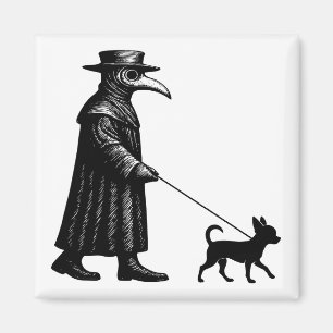 Imã Peste Doutor Walking Chihuahua