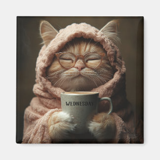 Imã Pet Days Engraçado Moderno Quarta-feira Magnet