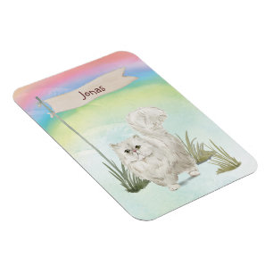 Ímã Pet de Cat Persa de Nome Personalizado