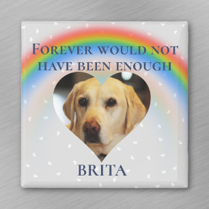 Imã Pet Dog Cat Rainbow Bridge Foto Personalizada Cer