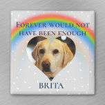 Imã Pet Dog Cat Rainbow Bridge Foto Personalizada Cerâ<br><div class="desc">Este design pode ser personalizado na área fornecida pela alteração da foto e/ou do texto. Ou pode ser personalizado escolhendo o clique para personalizar outra opção e excluir ou alterar a cor do plano de fundo, adicionar texto, alterar a cor ou o estilo do texto ou excluir o texto de...</div>
