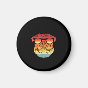 Imã Pet Dogs Do Proprietário Do Pug Da Retro Vintage L
