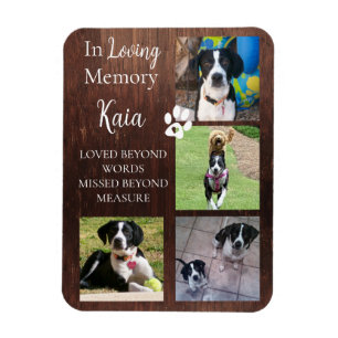 Ímã Pet Memorial Photo Keepsake Personalized